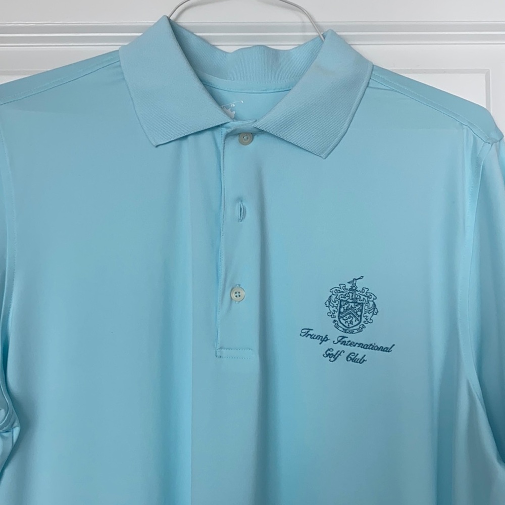 TRUMP INTL Size M Light Blue F&G Polo